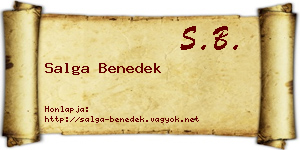 Salga Benedek névjegykártya